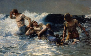  Marinemaler Malerei - Undertow Winslow Homer 1886 Realismus Marinemaler Winslow Homer